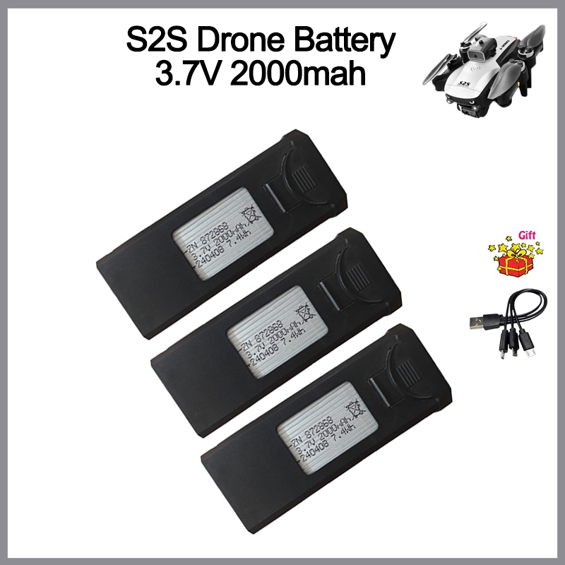 S2S Drone Batteria 3.7V 2000mA - Eachine Drone E58 recensione e prezzo